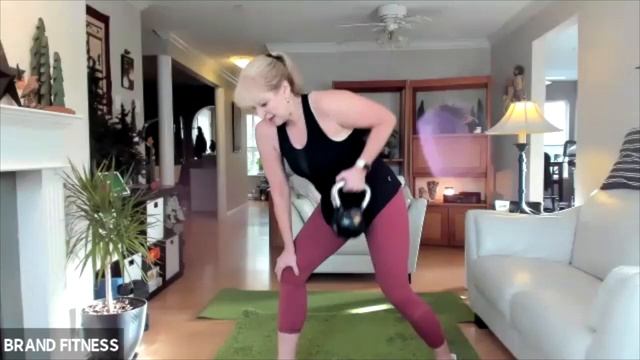 20 minute Kettlebell Workout for Beginners with Warmup & Stretch | Kettlebell Exercises over 50 смотреть онлайн