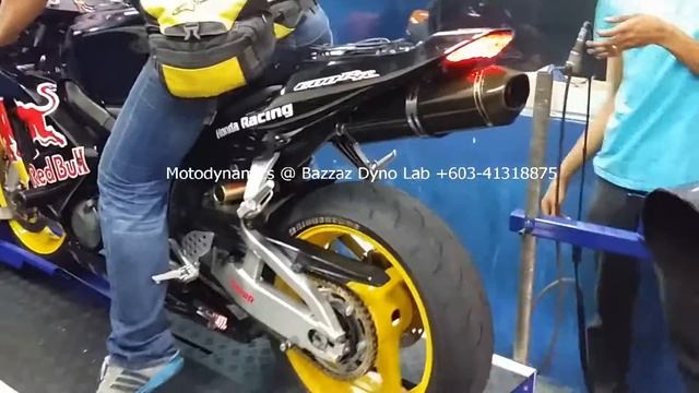 HONDA CBR600RR 2003 PC3 INTO DYNO - Motodynamics Technology Malaysia смотреть онлайн