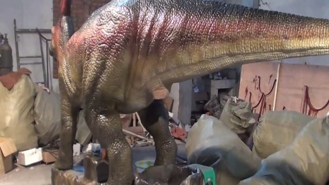 www.amodinosaur.com - Аниматронных динозавр майазаура откладывают яйца на выставке динозавров смотреть онлайн