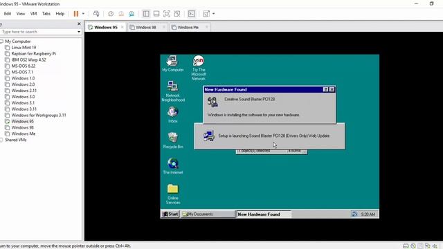 Installing Windows 95 with Office 95 and Plus 95 in VMware Workstation/Player смотреть онлайн