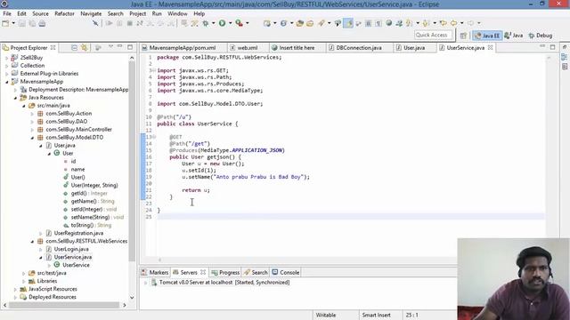 How to create RESTFUL API in JSON format using JAVA смотреть онлайн