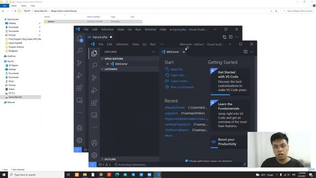 Belajar Python Untuk Pemula | 2. DOWNLOAD INSTALL CODE EDITOR смотреть онлайн