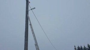 Монтаж камер на столб