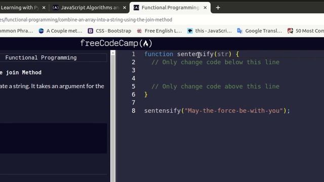 Combine an Array into a String Using the join Method смотреть онлайн