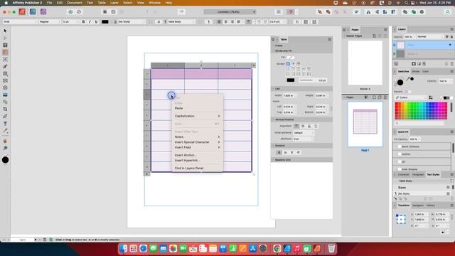 Affinity Publisher - Using the Table Tool and Options смотреть онлайн