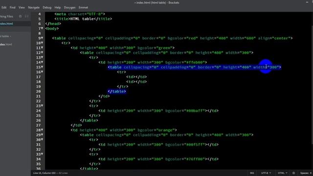 How to create HTML Table / Nested Table || Web Design. смотреть онлайн