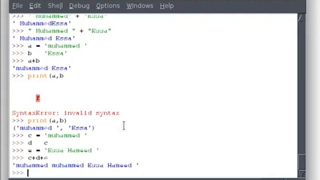 Python 16 النصوص والمتغيرات смотреть онлайн