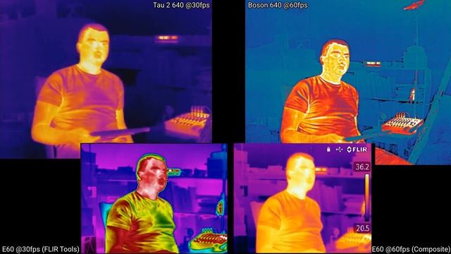 Image Quality Comparison of FLIR Tau 2, Boson, and E60 LWIR Thermal Cameras смотреть онлайн