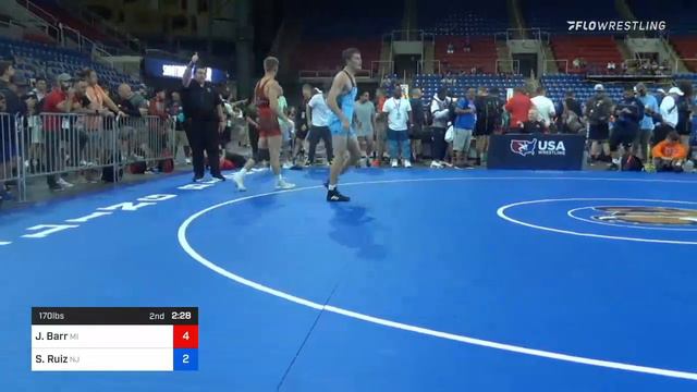 170 Lbs Round Of 16 - Joshua Barr, Michigan Vs Simon Ruiz, New Jersey 394a смотреть онлайн