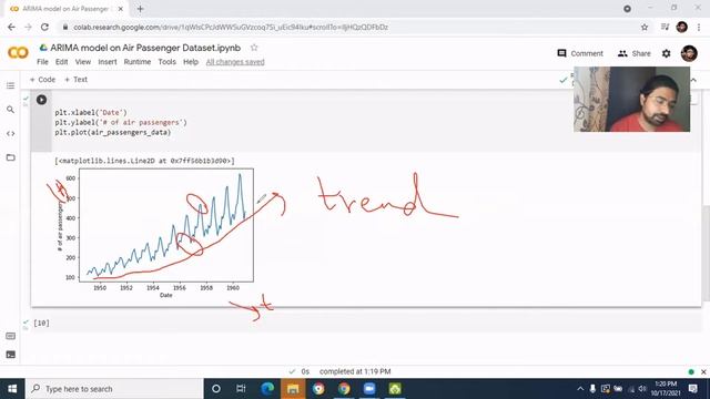 Time Series forecasting using ARIMA model | Air Passenger Dataset | part 2 смотреть онлайн