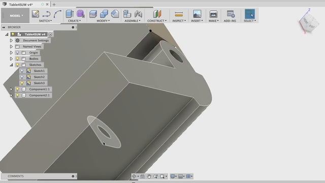 3D печать мебельной петли из ABS пластика. 3D modeling in Fusion 360 of a furniture hinge. смотреть онлайн