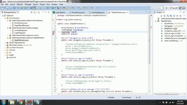 Cucumber BDD Framework Part - 7 || What is Page Object model and Page Factory смотреть онлайн
