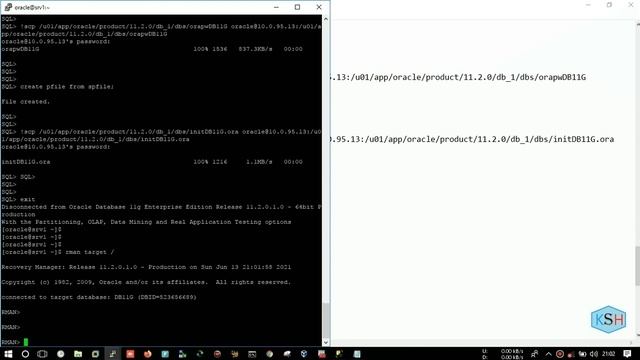 Create Physical Standby with RMAN Full backup смотреть онлайн