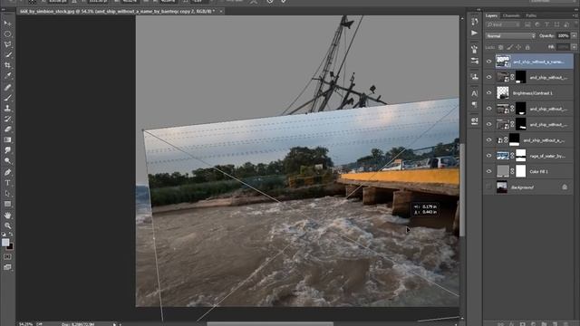 Ship in the Storm Realistic Photoshop Manipulation Tutorial Part1 смотреть онлайн
