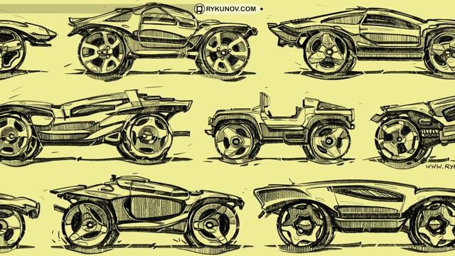 Cardesign sketches by Rykunov Sergey - 2022/01 смотреть онлайн
