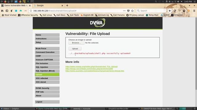 شرح إنشاء PHP Shell محمي بكلمة سر من خلال الكالي لينكس 2019 смотреть онлайн