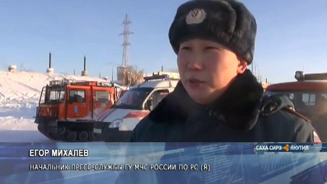 В Ледовом городке состоялся первый флешмоб якутских спасателей и пожарных смотреть онлайн