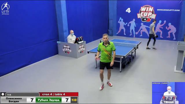 04:25 Олексенко Богдан (3:0) Рубцов Эдуард стол 4 ЮГ- 4 04.11.21 смотреть онлайн
