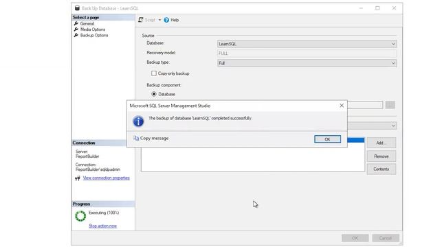 How to take a full backup in SQL Server with SQL Server Management Studio смотреть онлайн
