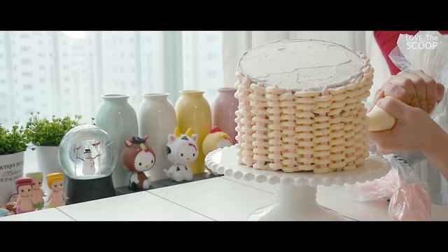 Flower basket cake, 소녀감성~♥ 꽃바구니 플라워바스켓 만들기 - 더스쿱