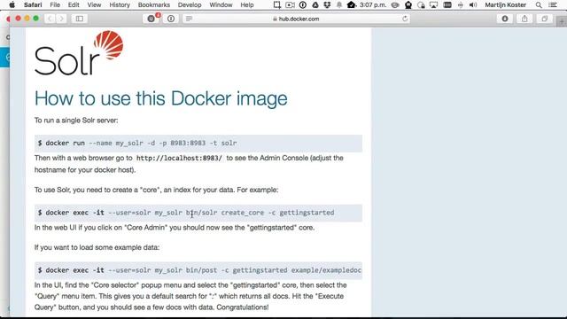 Solr on Docker with Kitematic смотреть онлайн