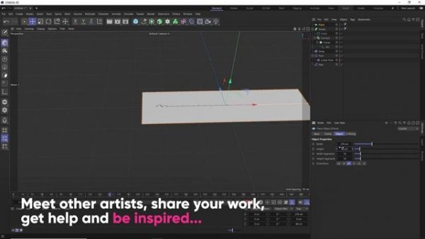 Sewing (stitching) in Cinema 4D - Cinema 4D Tutorial (Free Project)