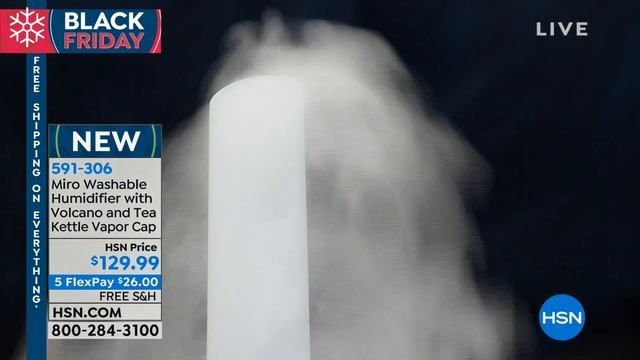 Miro Washable Humidifier with Volcano and Tea Kettle Vap... смотреть онлайн