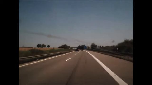 Roadtrip On A81 From Villingen (Black Forest) To Stuttgart, Germany