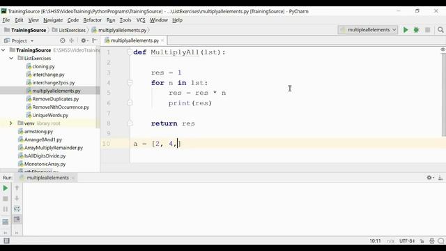 #20 Multiply All Elements || Python Programs In Tamil смотреть онлайн