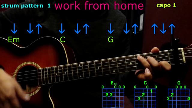 work from home fifth harmony guitar chords смотреть онлайн