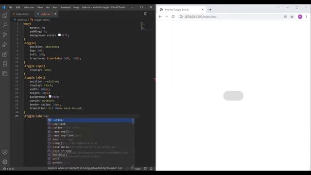 Simple way to make android toggle switch, using HTML and CSS смотреть онлайн