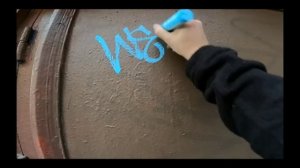 тегинг от векмана синей помпой обзор на помповый маркер граффити