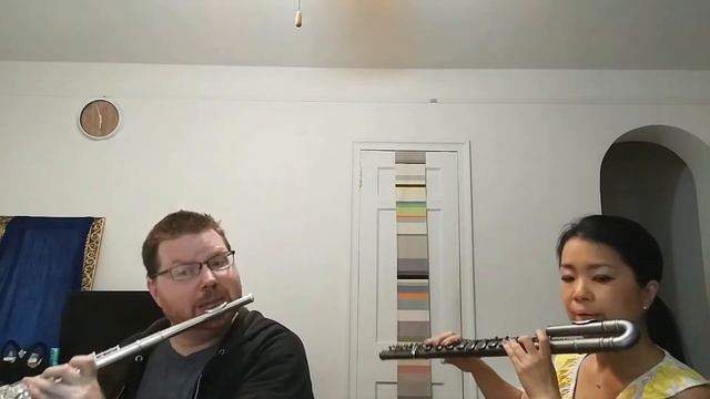 Mozart - "Der Hölle Rache" - arr. for flute and alto flute; Josh Johnson and Mayu Saeki смотреть онлайн