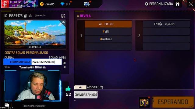 ? LIVE FF ? FREE FIRE AO VIVO ? 6X6 + 4X4 INSCRITOS ? SALA PERSONALIZADA ? JOGANDO COM OS INSCRITOS смотреть онлайн