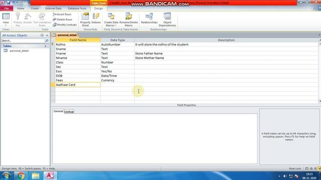 #MS ACCESS TUTORIAL-1 #MS-Access design view #MS-Access datasheet view #data validation property смотреть онлайн