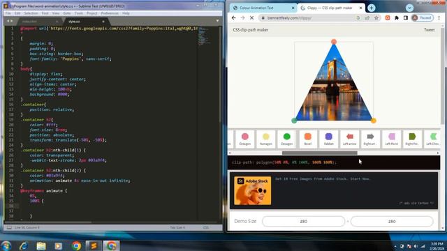 Water Wave CSS Animation using clip-path | Cool Text CSS Animation смотреть онлайн