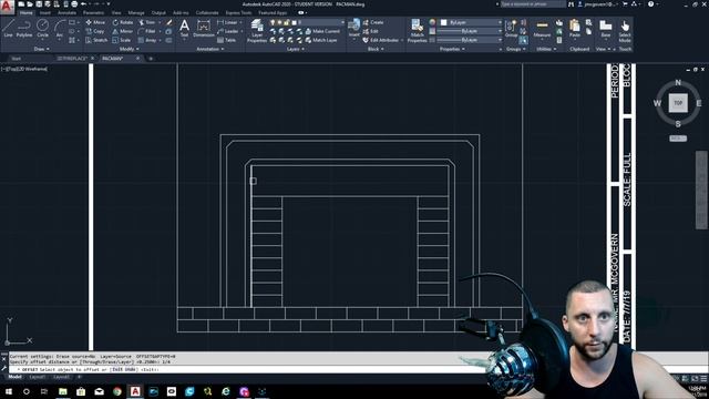 Introduction to AutoCAD 2020 - 2D Basics - #7 - the FIREPLACE drawing! смотреть онлайн