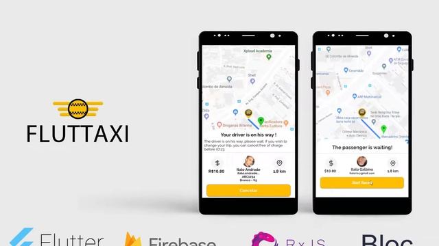 FREE FLUTTER FIREBASE -- UBBER --TAXI APP смотреть онлайн