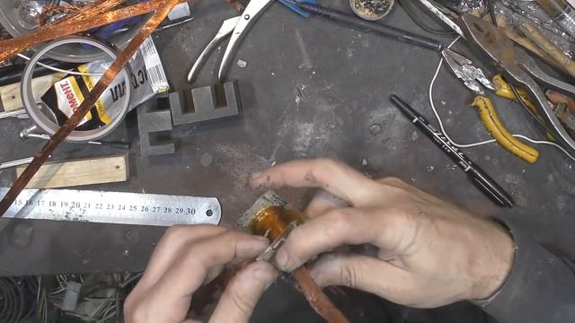 Намотка силового импульсного трансформатора ленточным жгутом. смотреть онлайн