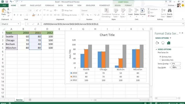 Excel 2013 - Diagramme (Charts) - Neu in Office 2013 смотреть онлайн