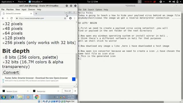 Binding payload to an image file using WinRar смотреть онлайн