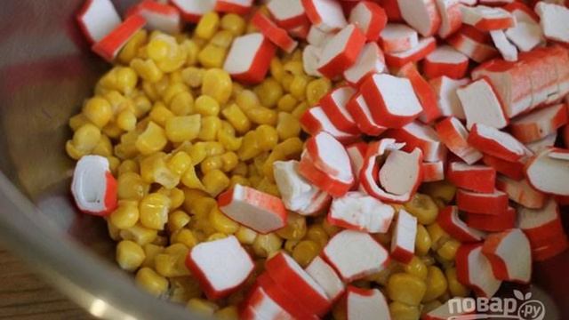 Салат Крабовые палочки классический рецепт смотреть онлайн