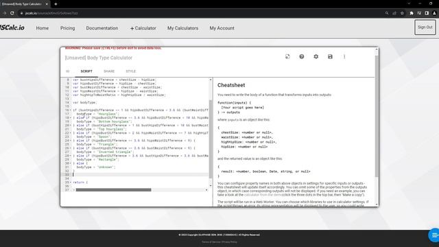 JSCalc Body Type Calculator Demo - How To Create Custom Body Type Calculator смотреть онлайн
