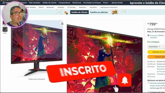 Achei! Monitor Gamer abaixo de R$ 1.000 - 3 opções para você | por gillemos / PT-BR смотреть онлайн