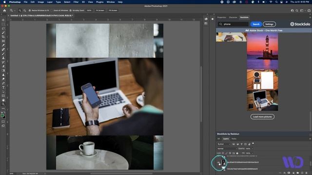 How to Download Free Stock Images Within Photoshop Using StockSolo Plugin | Photoshop Tutorial смотреть онлайн