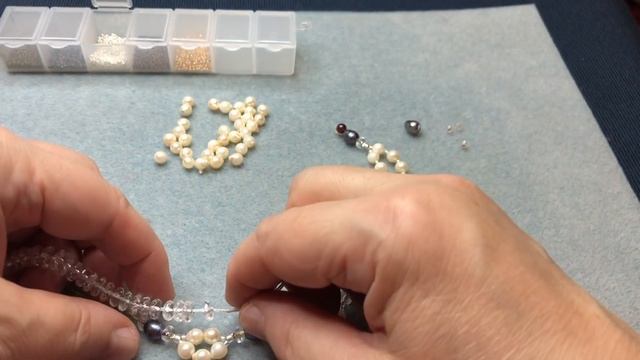 Говлит. Жемчуг. Переделка украшений для Марии. Часть 7. смотреть онлайн