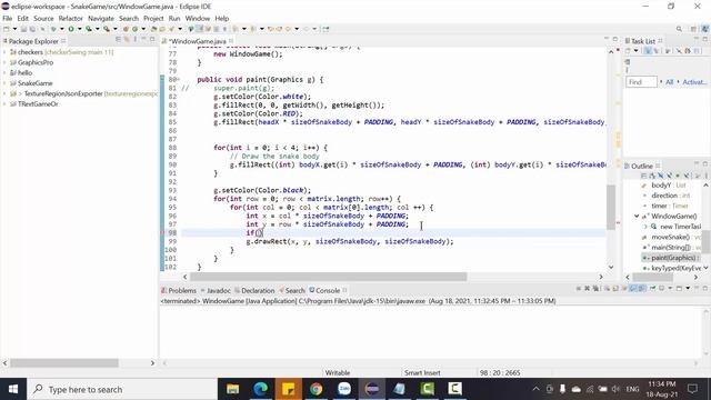 Snake game java tutorial - Part 5 смотреть онлайн