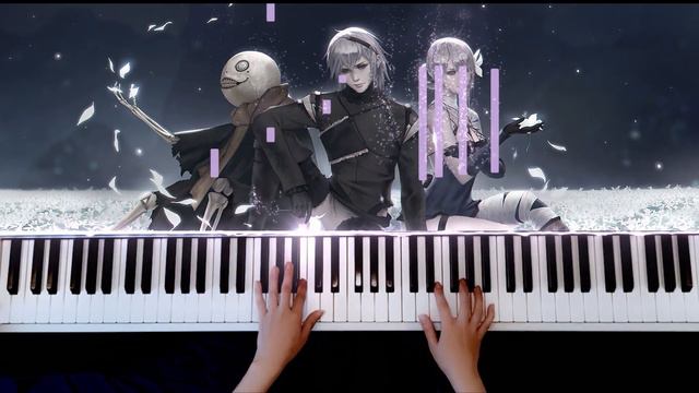 NieR - Repose | Official Piano Collections Cover | Төгөлдөр хуур | Synthesia Tutorial смотреть онлайн