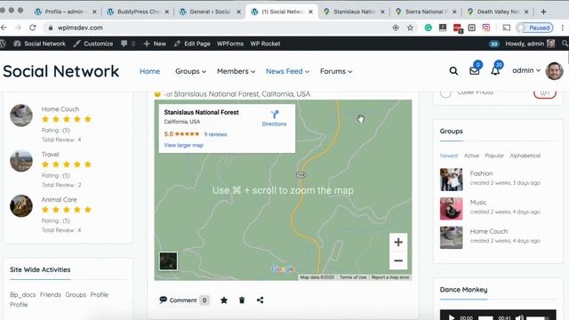 BuddyPress Checkins | Share a location Google Map With Activity | WordPress Social Network Website смотреть онлайн