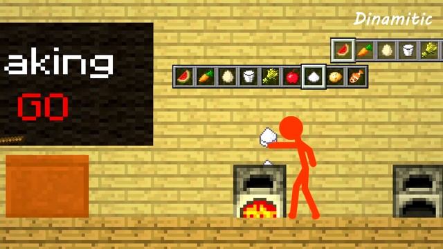 Stickman vs Minecraft: School Baking - Minecraft Animation смотреть онлайн